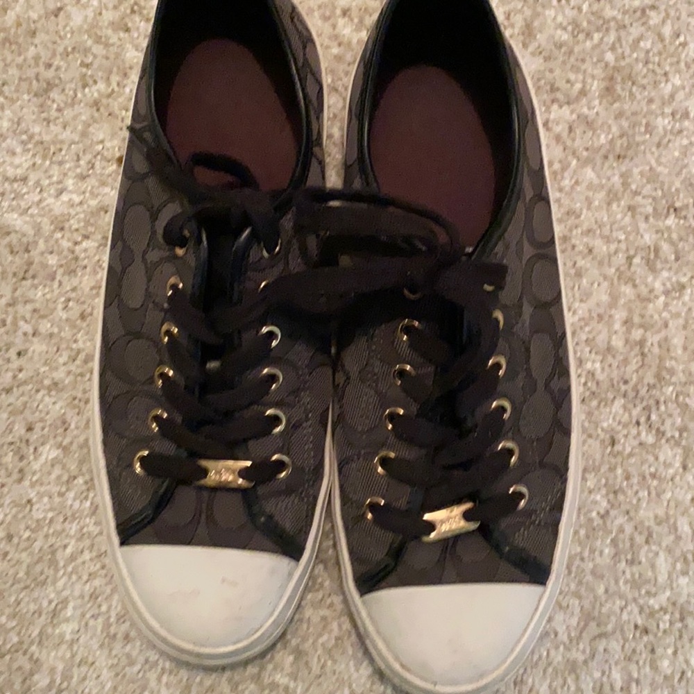Black coach sneakers
